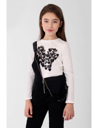 T-SHIRT COEUR BIJOU