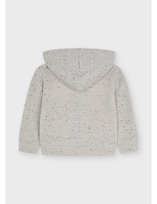 Sweat à fentes et zippé fille Noir