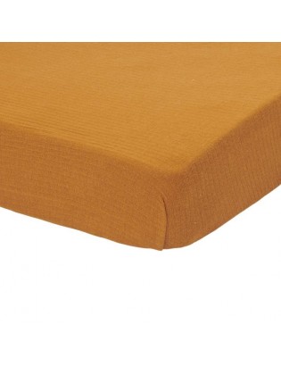 DRAP HOUSSE 60*120 MOUTARDE