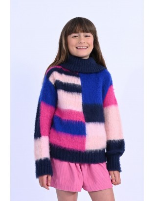PULL CARREAUX MULTICOLOR